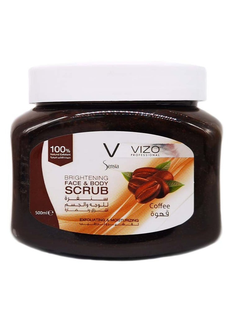 VIZO Sensia Face & Body Scrub Coffee 500ML - Image 1