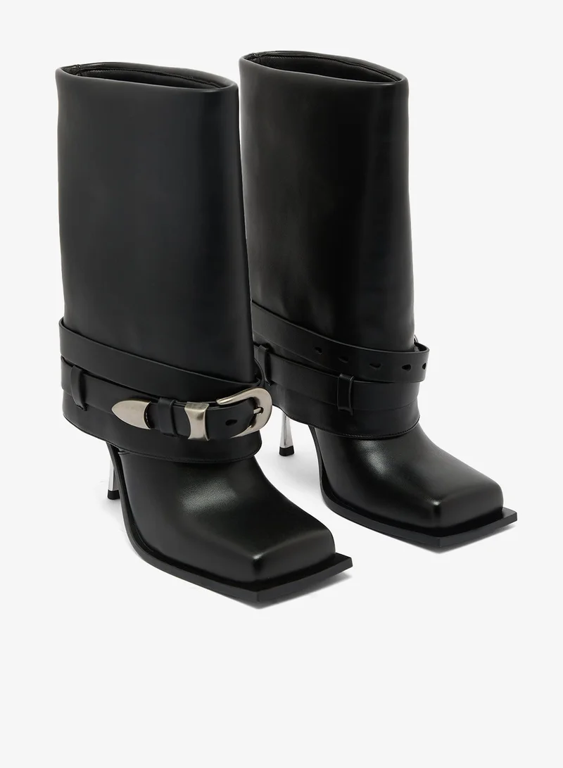 Jw Pei Emilia Western Buckled Leather Boots