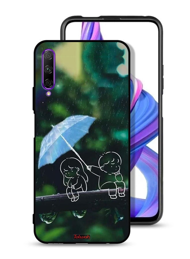 Tolwak Huawei Y9s Protective Case Cover Couple Abstract Art - Image 1