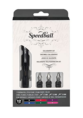 Speedball New! Calligraphy Fountain Pen Set-, Multi - Image 1