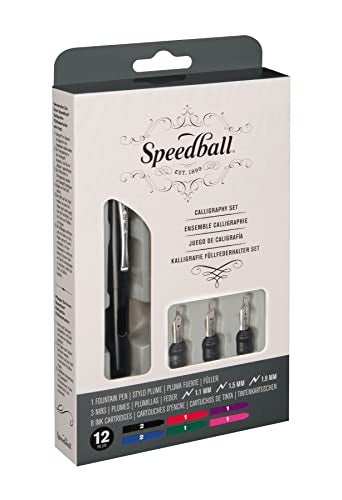 Speedball New! Calligraphy Fountain Pen Set-, Multi - Image 2