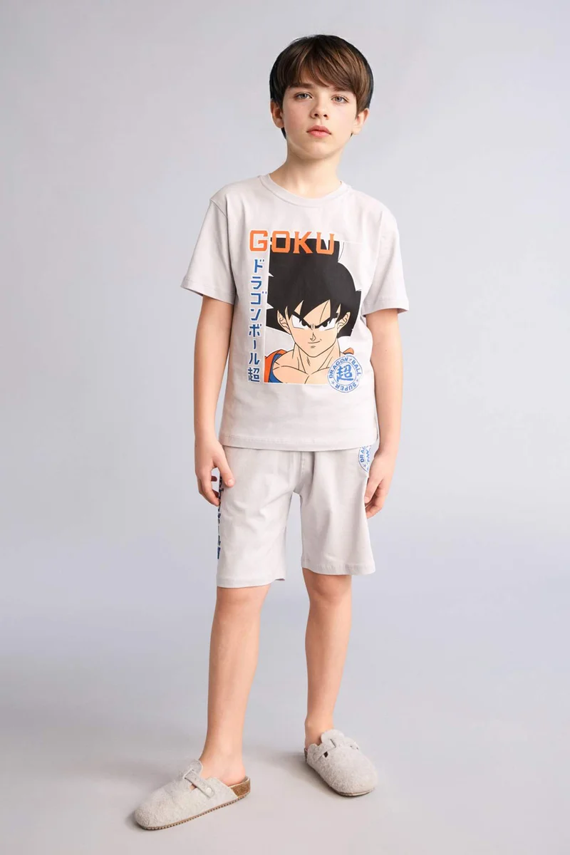 DeFacto 2 piece Regular Fit Dragon Ball Knitted Pyjamas