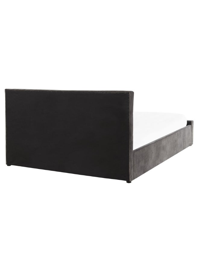 Bed and Mattress Home Oasis Tufted Upholstered Queen Size ( Mattress Size 150 X 200 CM ) Grey Color Bed Size 216 W X 158 L CM ( Mattress Sold Separately )  - Image 5