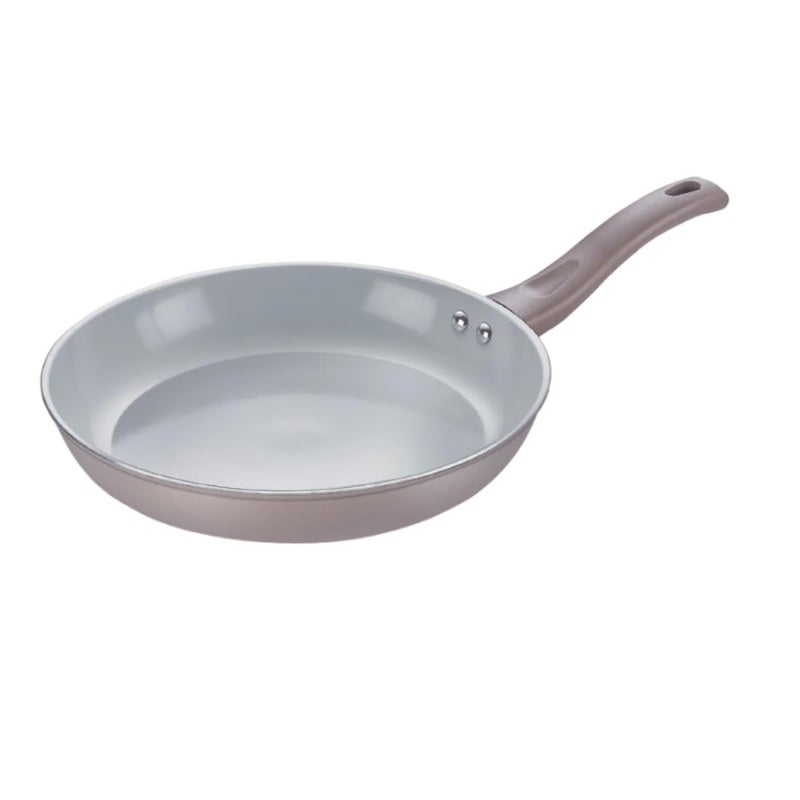 Prestige Ceraglide Duo Frypan 18Cm/0.8L Non-Stick Ceramic Coating|Works On Gas & Induction|High Heating|Cool Touch Handle|Grey