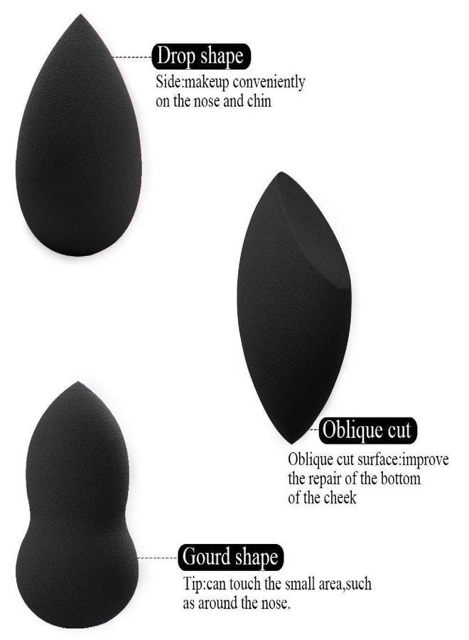 FENNEC MART™ Makeup Sponges Latex-free Blender for Foundations& Powders& Creams& Liquids (Multicolour) - Pack of 3 - Image 4