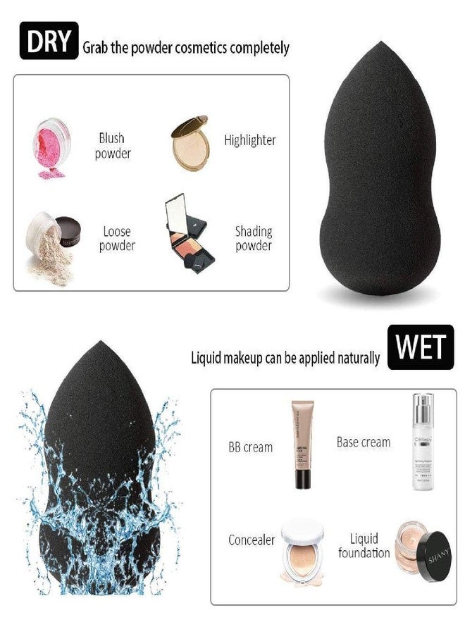 FENNEC MART™ Makeup Sponges Latex-free Blender for Foundations& Powders& Creams& Liquids (Multicolour) - Pack of 3 - Image 5