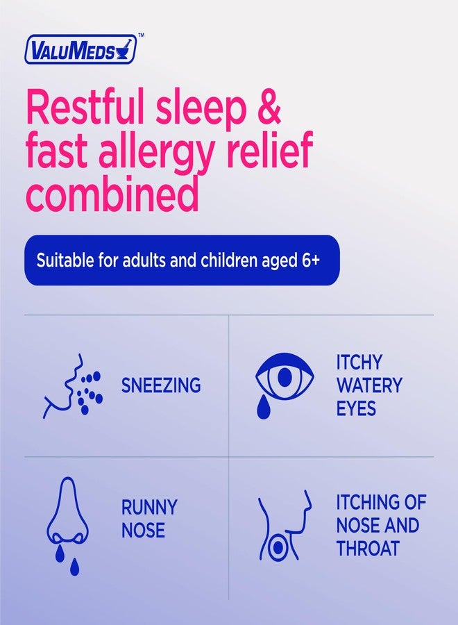 ValuMeds Allergy Medicine Antihistamine, Diphenhydramine HCl 25 mg | Children and Adults | Relieve Itchy Eyes, Runny Nose, Sneezing (25 mg, 600) - Image 3