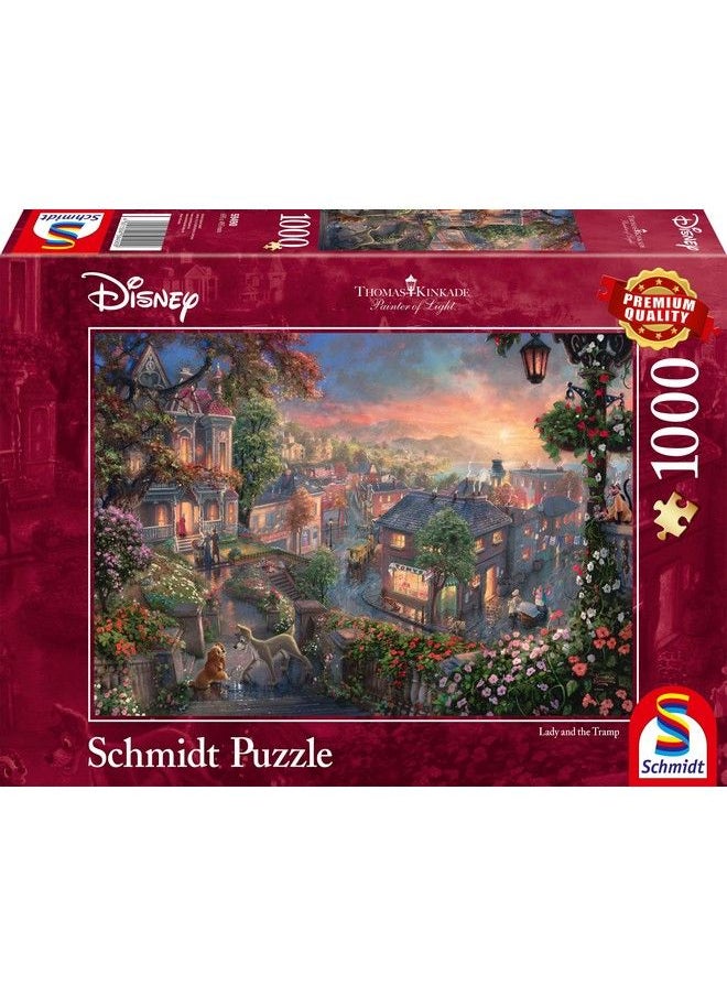 Schmidt - Thomas Kinkade: Disney Lady And The Tramp Jigsaw Puzzle (1000Piece) - Image 1