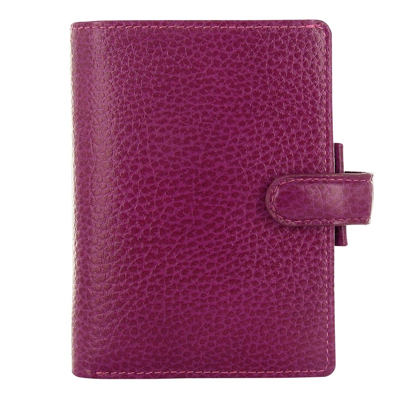 FILOFAX منظم فيلوفاكس فينسبي، حجم ميني، توت العليق - جلد محبب تقليدي، خمسة حلقات، إدراج أسبوعي، متعدد اللغات (C025398) - Image 1