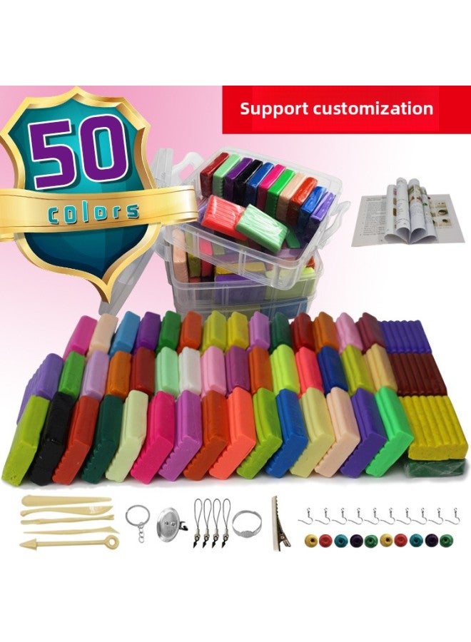 Clay Polymer Clay-old Clay 50 Colors 38 Colors 72 Colors 60 Colors Candy Packaging Old-Color:T50-GZ(50-color Short Polymer Clay) Pearlescent Color  - Image 2