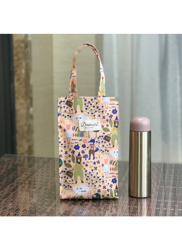 Generic - 1 x 5 pcs New Korean Style Waterproof Tote for Bottles and Umbrellas Beige Bear - Image 1