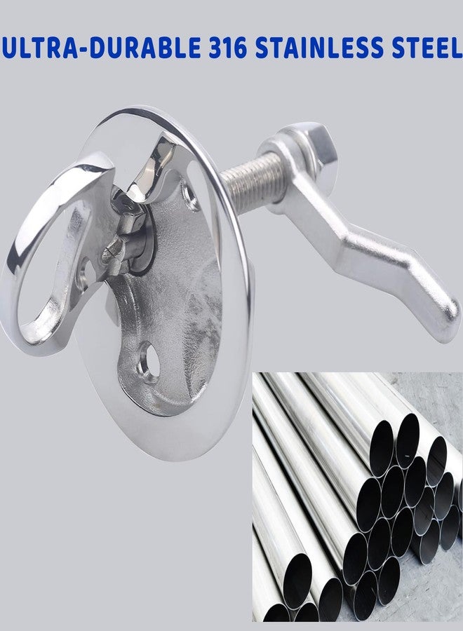 MX Boat Cam Latch,Marine Hatch Latch Flush Pull Handle Latch Stainless Steel W/Fasteners 1PCS - Image 5
