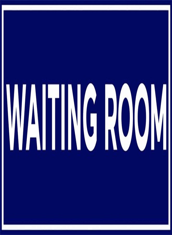 VAAIMAI Waiting Room Sign Board | 12X4 Inch | 5MM Foam-Blue (Pack of 1) | UV Laminated Waterproof Signage for Office, Home, Industry, Public Places, Hospital - Image 1