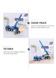 Excefore Construction Vehicles Cranes Toys, Construction Vehicle Toys, Crane Truck Pull Back Cars for Child Toddlers Kids, Blue  - Image 4