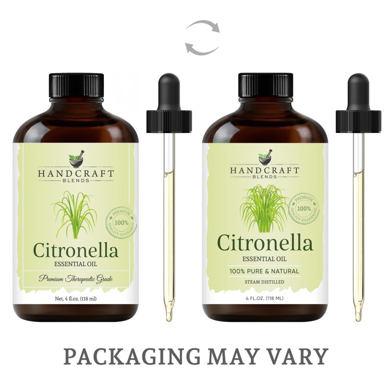 Handcraft Blends Citronella Essential Oil - Huge 4 Fl Oz - 100% Pure and Natural - Premium Grade Essential Oil for Diffuser and Aromatherapy - Image 2