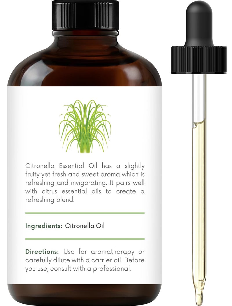 Handcraft Blends Citronella Essential Oil - Huge 4 Fl Oz - 100% Pure and Natural - Premium Grade Essential Oil for Diffuser and Aromatherapy - Image 3
