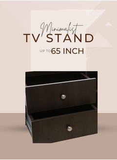 AFT Slim Minimalist Design TV Cabinet/-Table / Mid Century Modern Design TV Cabinet / Table / stand with Four Drawers and Sturdy MDF Frame, Perfect for Modern Living Rooms and Entertainment Spaces, Ideal for Home Theaters and Media Rooms, Offering Stylish Storage Solutions for TVs Up to 65 Inches. Rustic Farmhouse TV Cabinet with Four Drawer, Perfect for Adding Charm to Any Home Décor. Transform your living space with our MDF TV stand featuring four drawers and open shelves—where modern design meets practical functionality. Enjoy movie nights, gaming sessions, and family gatherings in style. (walnut brown) Arfan  - Image 5