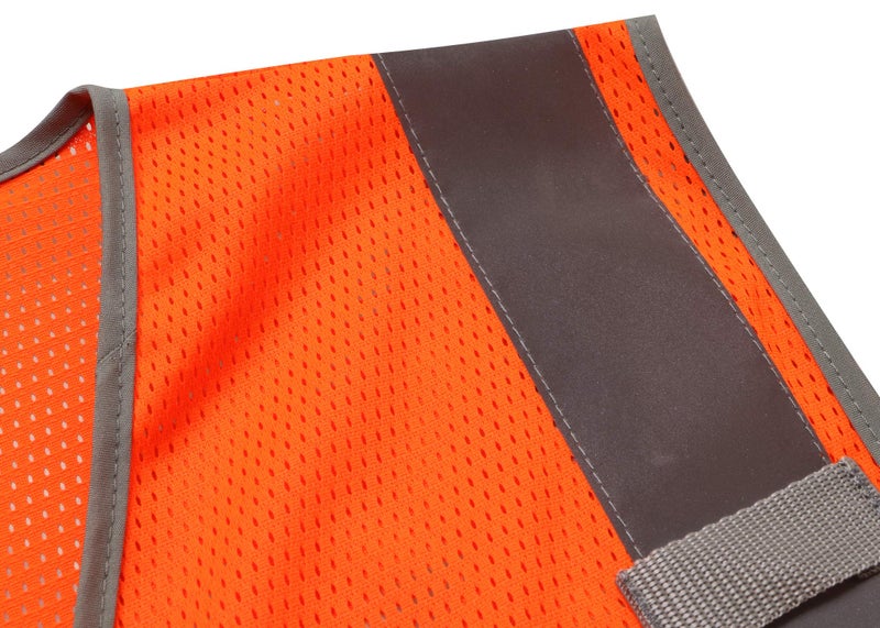 LOHASPRO Safety Vest High Visibility - Mesh Reflective Vest with Pockets for Men & Women - ANSI/ISEA Standards(Medium, Orange 01) - Image 4