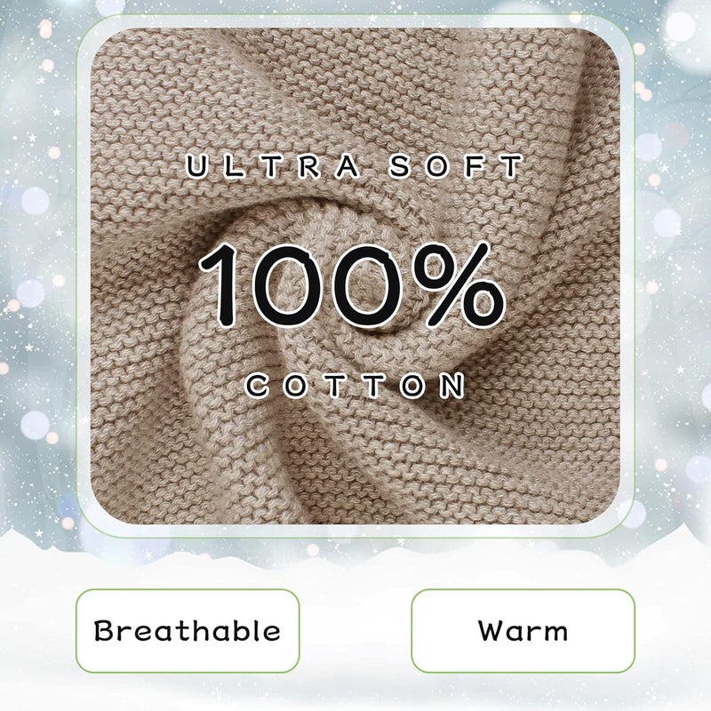 Peecabe Baby Boys Knitted Scarves Warm Toddler Girl Infinity Scarf Kids Soft Chunky Neck Warmer for Fall Winter - Image 5