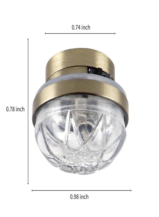 Waldosia 1:12 Scale Dollhouse Miniature LED Clear Etched Ceiling Lamp - Image 5