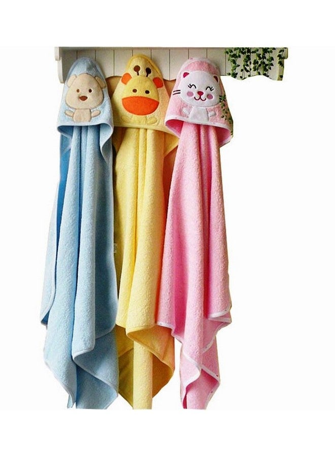 براندون مجموعة من بطانيات الأطفال حديثي الولادة مكونة من غطاء رأس للأولاد والبنات، عبوة من 3 قطع. - Image 1