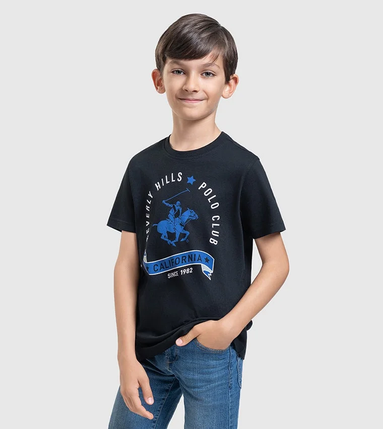 Logo Printed Crew Neck T-Shirt