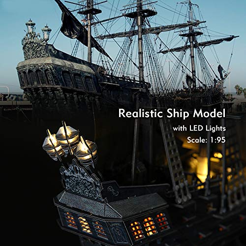 CubicFun 3D Puzzles for Adults Home Decor Pirate Ship Gifts for Men Women Model Kits Brain Teaser Gifts for momQueen Annes Revenge 340 Pcs - Image 5