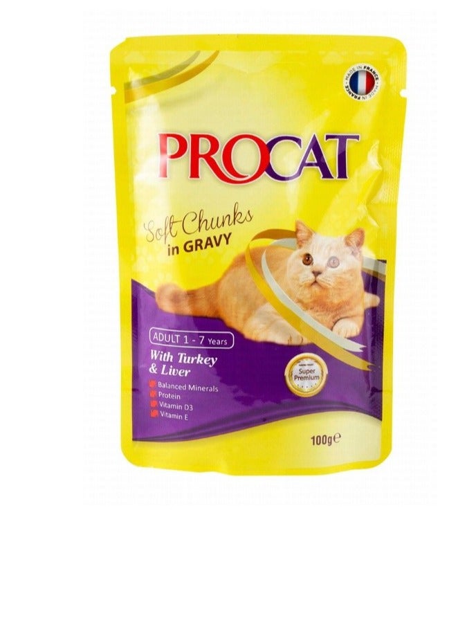 wet food with TUREKY 100G