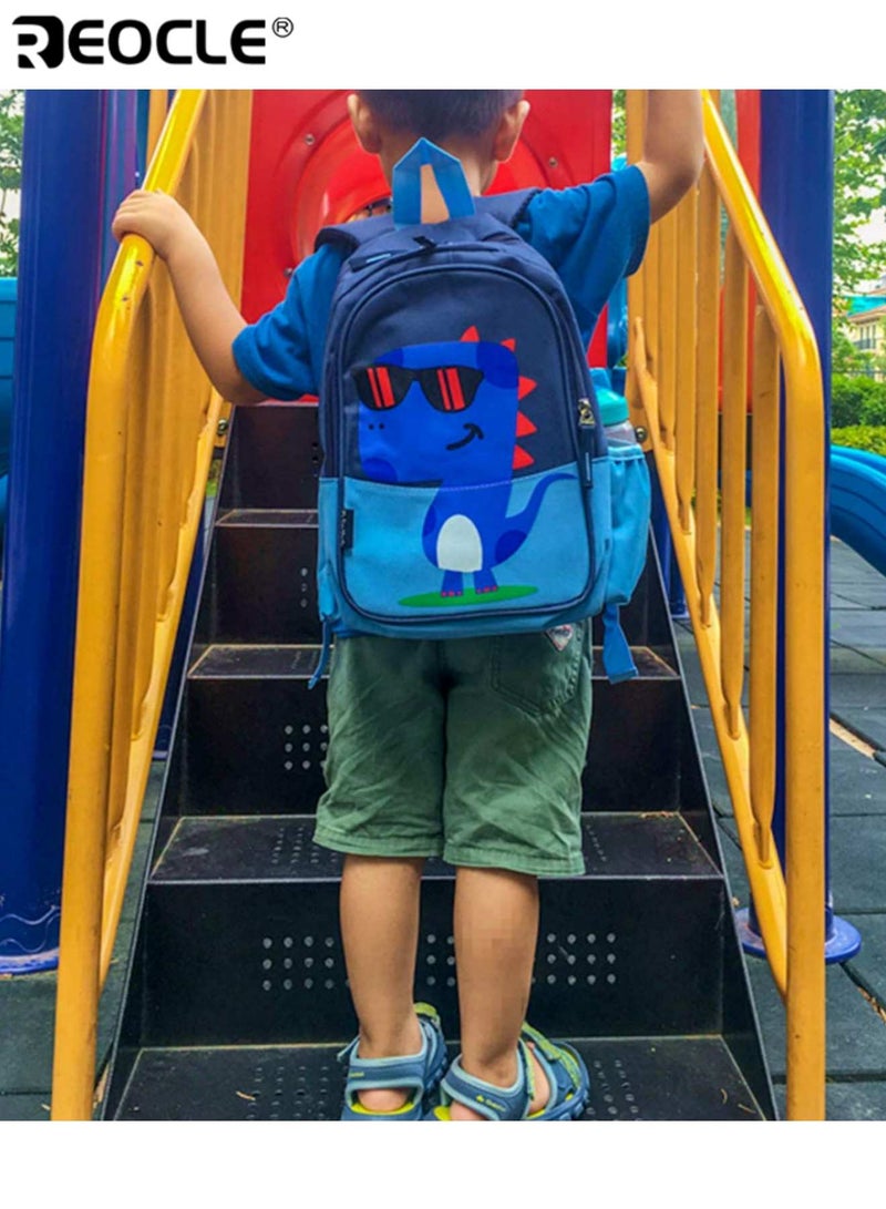 ريوكل حقيبة ظهر للأطفال بطبعة ديناصور حقيبة مدرسية يومية عارضة حقيبة ظهر خفيفة للنزهات الخارجية حقيبة ظهر تخزين للمواصلات اليومية بتصميم مرح - Image 2