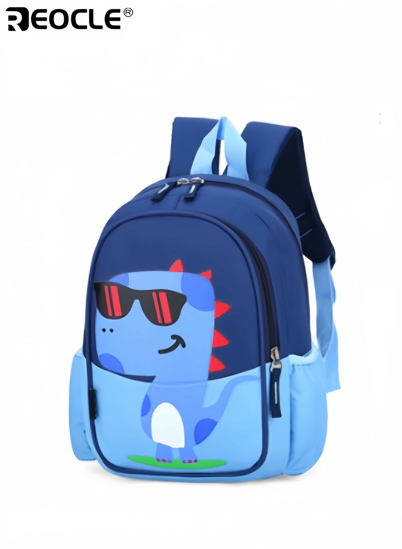 ريوكل حقيبة ظهر للأطفال بطبعة ديناصور حقيبة مدرسية يومية عارضة حقيبة ظهر خفيفة للنزهات الخارجية حقيبة ظهر تخزين للمواصلات اليومية بتصميم مرح - Image 3