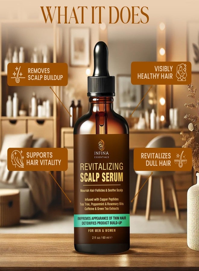 INFINA ESSENTIALS - Nourishing Scalp Serum for Hair Growth: Packed with copper peptides and caffeine, this lightweight scalp serum promotes a healthy environment - Image 3