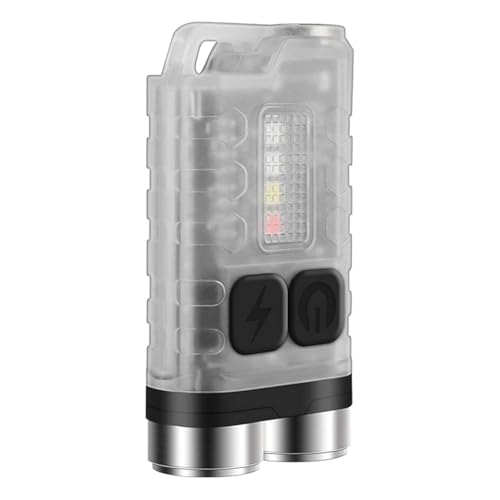 Vortex V3 EDC Flashlight with Red UV Blue Light Emergency Signals Fluorescent Powerful 900lm Rechargeable Mini Pocket LED Keychain Flashlight 10 Modes USB-Type C IP65 Waterproof Magnetic end - Image 1