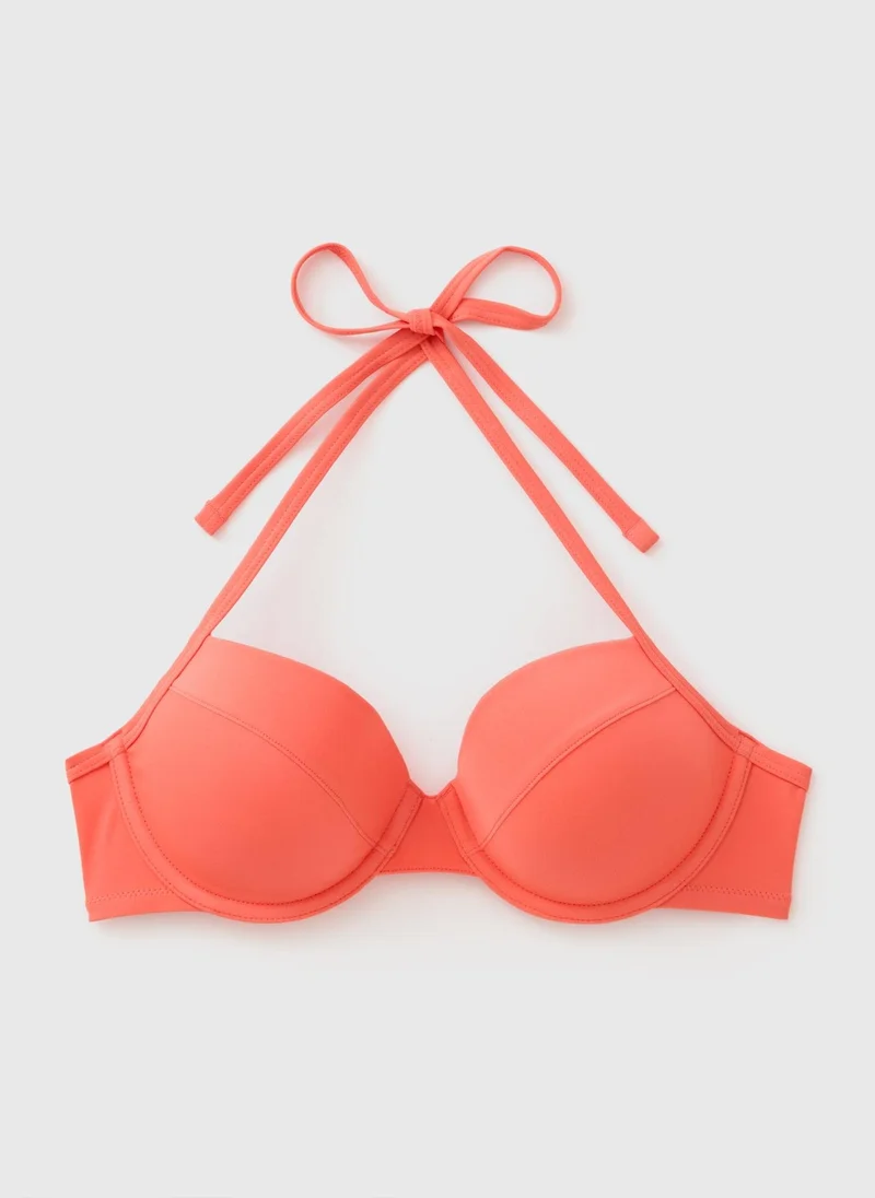 Matalan Coral Cupped Bikini Top