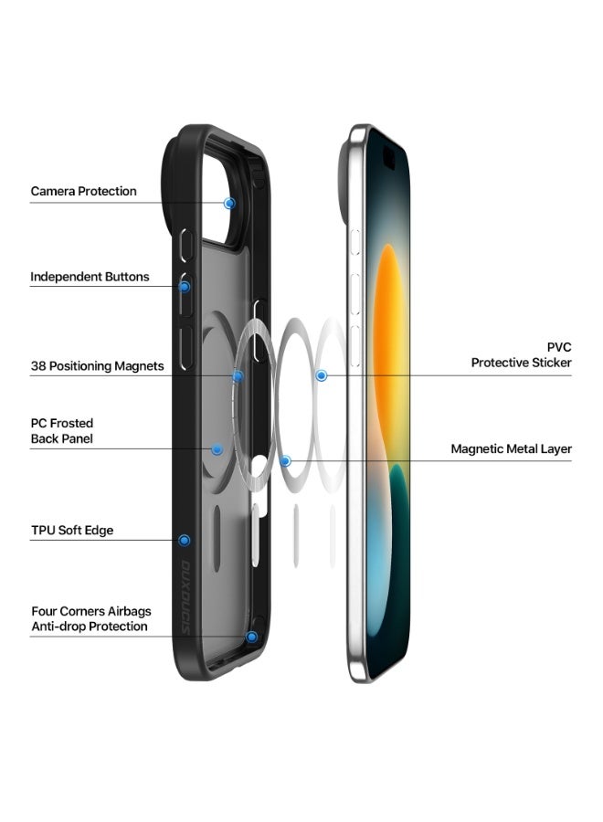 DUX DUCIS Magnetic Shockproof Case for iPhone 17 Air, MagSafe Compatible, Sweat-Resistant & Anti-Fingerprint Translucent Protective Case - Image 3