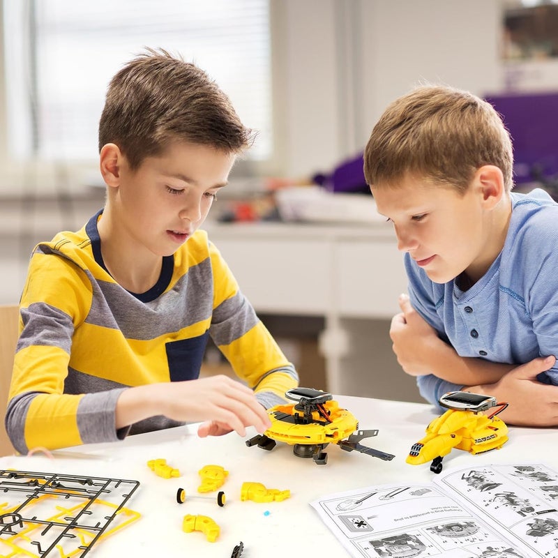 NALACAL Solar Robot Toy 6-in-1, STEM Educational Science Kits for Kids Age 8 9 10, Building Space Robotics Kit, Science&Play Mechanics, Birthday Gifts for 11 12 13 14 Year Old Boys Present Toys - Image 3