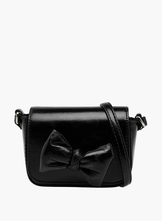 Flora Bella By Shoexpress Flora Bella Bow Accent Crossbody Bag with Flap Closure Ramadan Collection