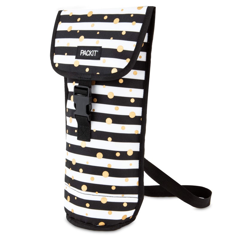 PackIt Freezable Wine Bag, Celebration Dot, Built with EcoFreeze Technology, Foldable, Reusable, Shoulder Strap with Buckle Closure, Perfect for Adults and Drinks On-the-Go - Image 2