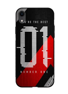 Protective Case Cover For Apple iPhone XR Number One Design Multicolour