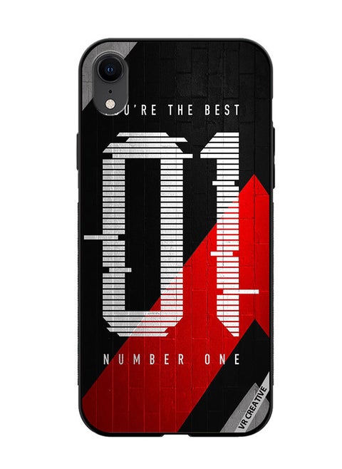 Protective Case Cover For Apple iPhone XR Number One Design Multicolour