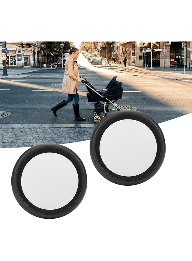 Baby Stroller Wheel Tool Perfect Replace 360 Degree Rotation Alloy Stroller Wheel For Yoya Kids Carriage(A Pair Of Rear Wheels) - Image 2