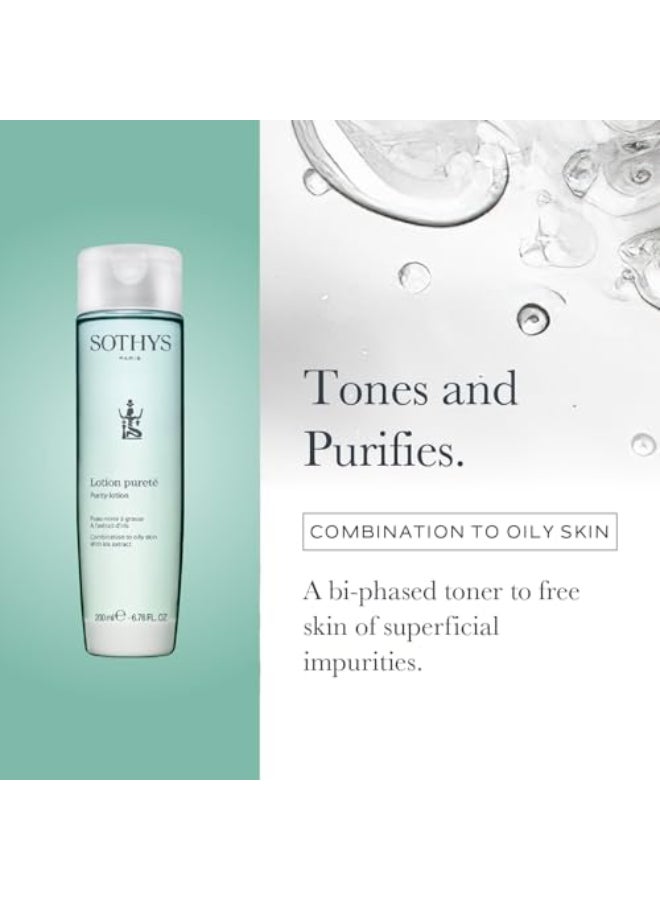 SOTHYS Purity Lotion BiPhased Oil Lotion Cleanser Acne Reducing Moisturizer Toner for Combination to Oily Skin - Image 3