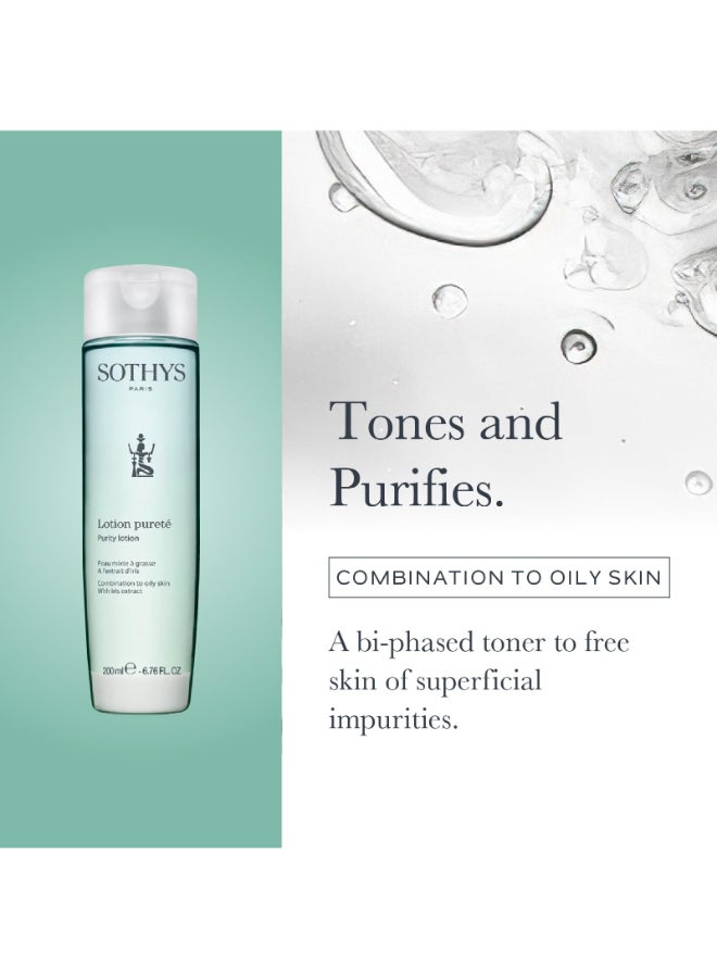 SOTHYS Purity Lotion BiPhased Oil Lotion Cleanser Acne Reducing Moisturizer Toner for Combination to Oily Skin - Image 4