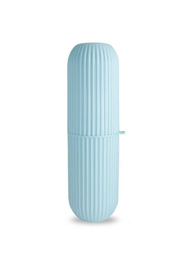 Raxon Innovation Travel Toothbrush Toothpaste Case Holder Portable Toothbrush Storage Plastic Toothbrush Holder | Toothbrush Holder for Travel | Plastic Toothbrush Holder (Blue- 1 Nos) - Image 1