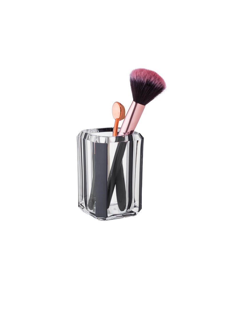 Dania - Transparent Acrylic Tea Spoon Holder With Elegant Design Length 10 Cm, Width 7 Cm - Image 1