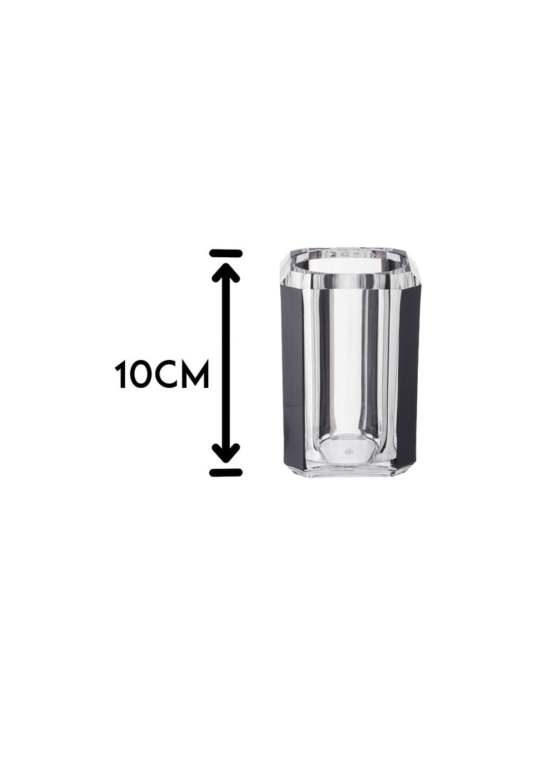 Dania - Transparent Acrylic Tea Spoon Holder With Elegant Design Length 10 Cm, Width 7 Cm - Image 1