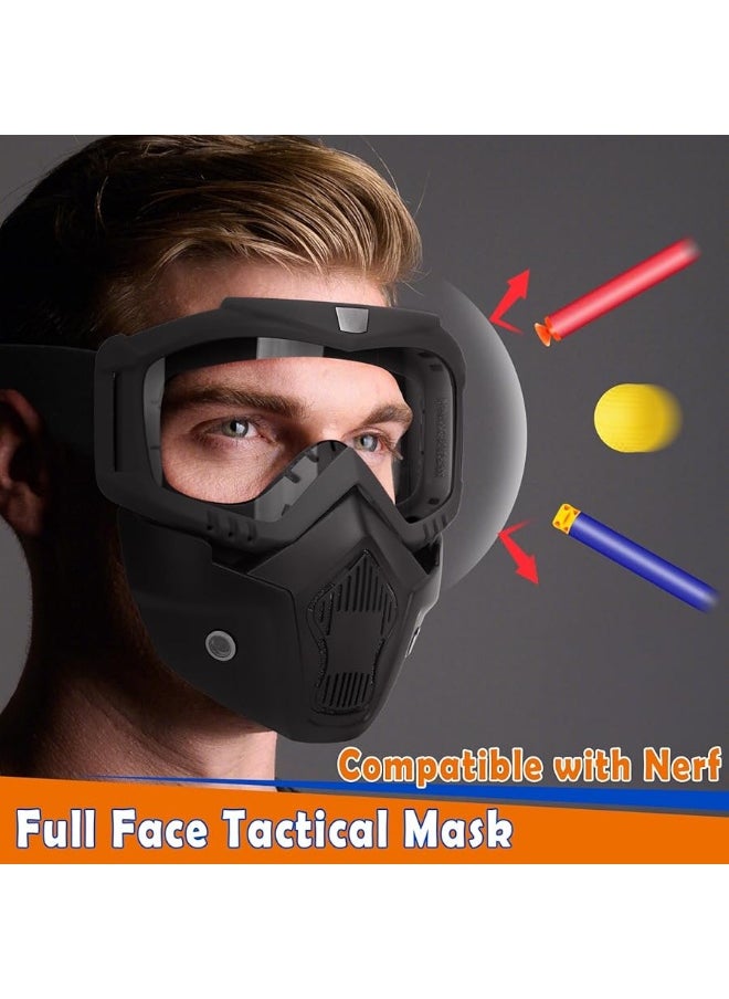 POKONBOY - POKONBOY Detachable Masks Tactical Mask with Goggles Compatible with Nerf Rival Apollo Zeus Khaos Atlas  Artemis Blasters Rival Mask - Image 1