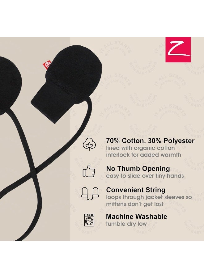 Zutano Zutano Baby Fleece Thumbless Mittens, Outdoor Winter Mittens for Babies  - Image 3