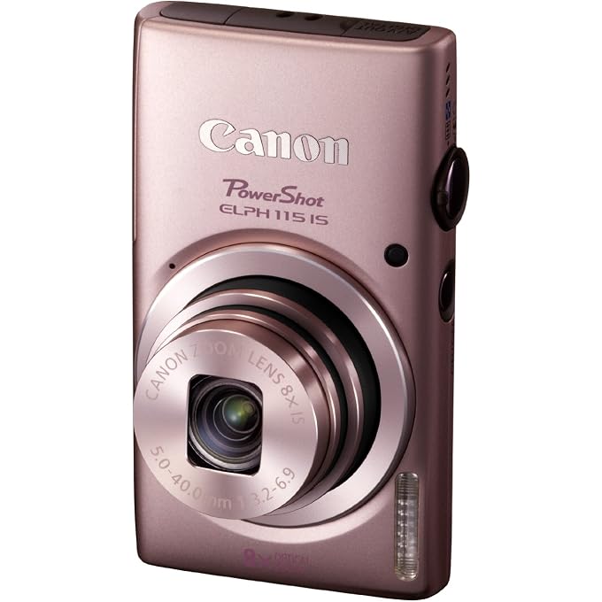 Canon PowerShot ELPH 115 is 16.0 MP Digital Camera with 8X Optical Zoom with a 28mm Wide-Angle Lens and 720p HD Video Recording (Pink) - Image 3
