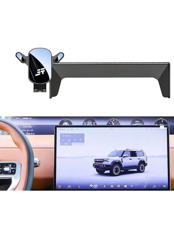 S-TOP Car Phone Holder Compatible with Jetour G700 2025 2026 Accessories (15.6-inch Navigation Screen Only), 360 Degree Rotating Car Navigation Screen Phone Holder Bracket - Image 1