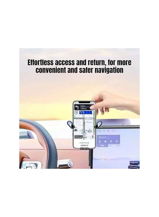 S-TOP Car Phone Holder Compatible with Jetour G700 2025 2026 Accessories (15.6-inch Navigation Screen Only), 360 Degree Rotating Car Navigation Screen Phone Holder Bracket - Image 2